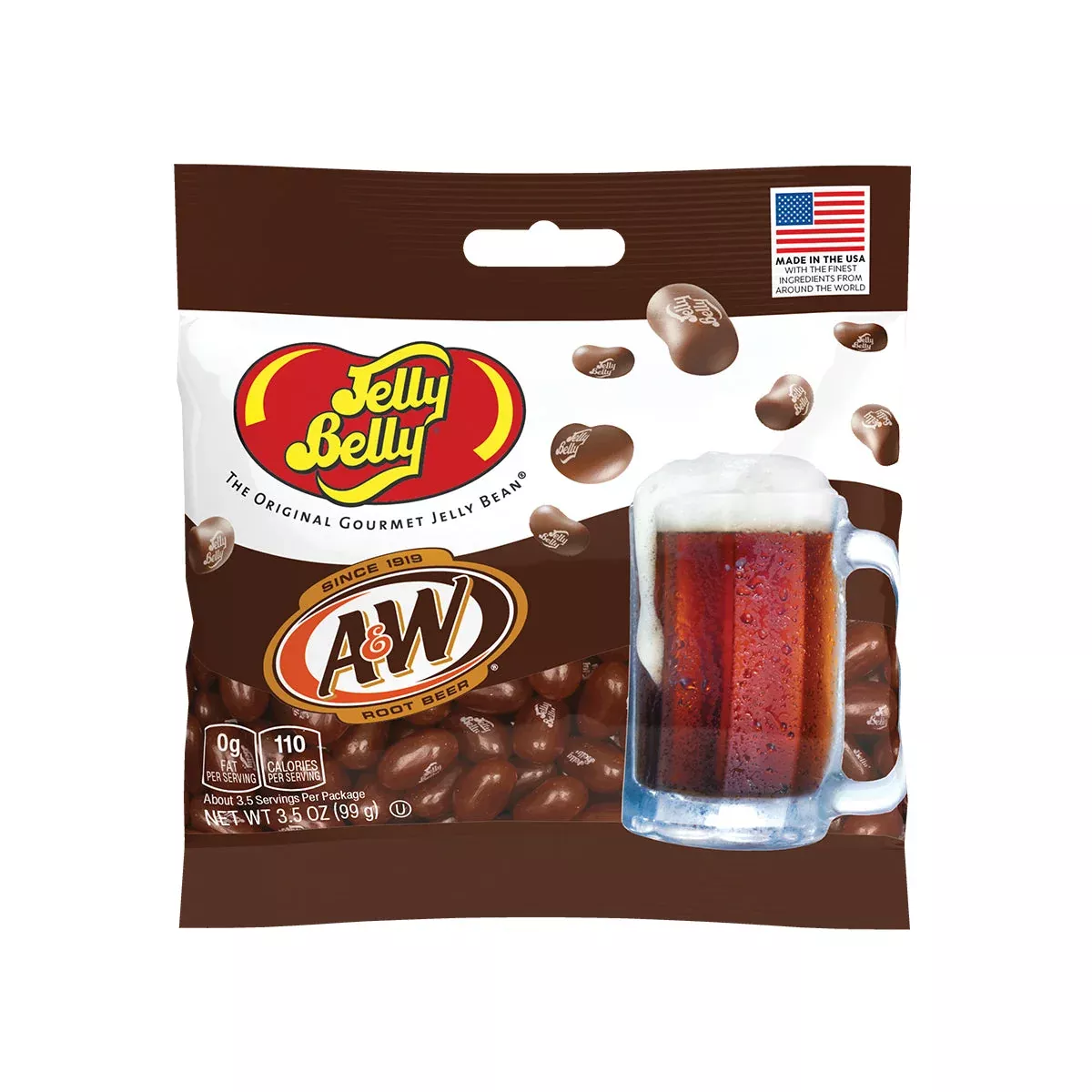 A&W Root Beer Jelly Beans 3.5 oz Bag
