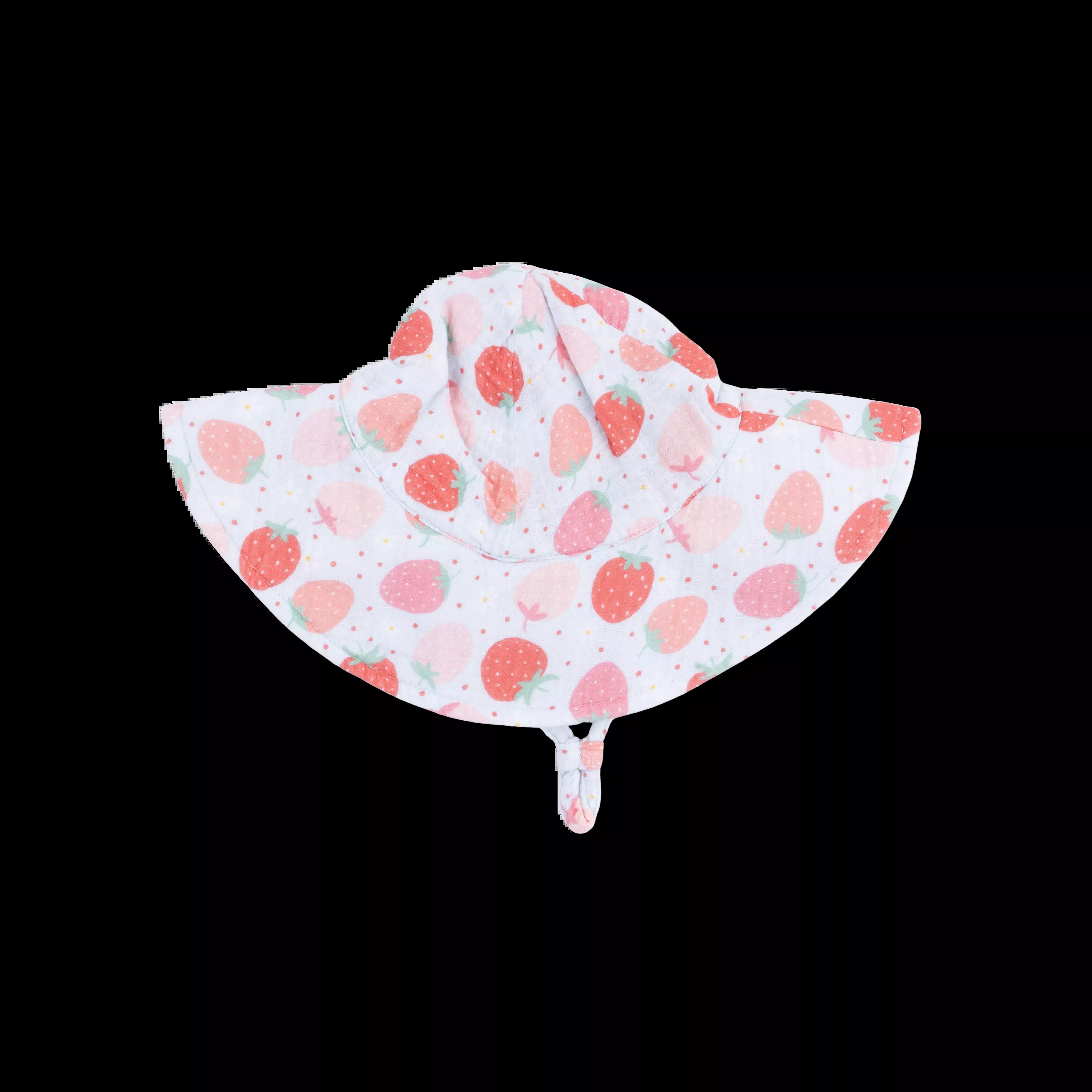 Wide Brim Sun Hat | Strawberry Bliss