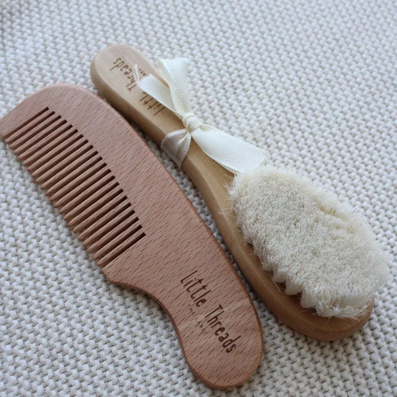 Wooden Baby Brush & Comb Set