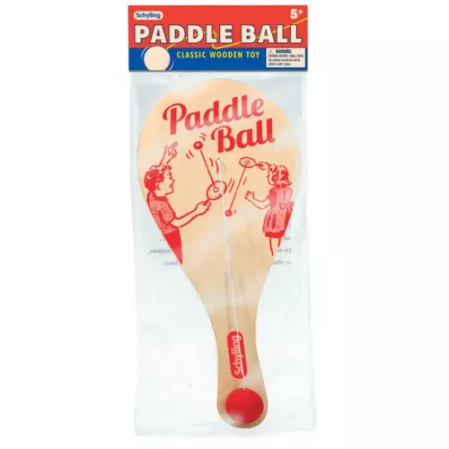 Wooden Paddle Ball Game