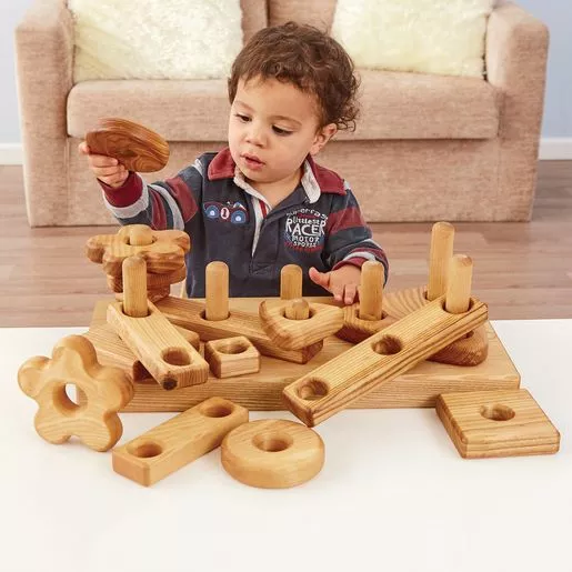 Wooden Stack and Build Block