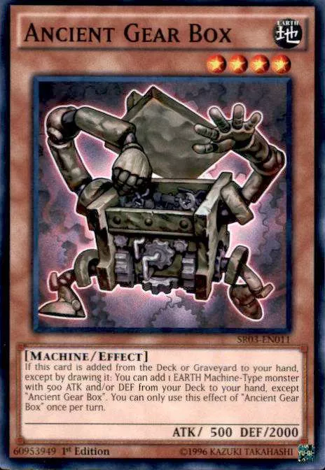 YuGiOh Machine Reactor Structure Deck Common Ancient Gear Box SR03-EN011