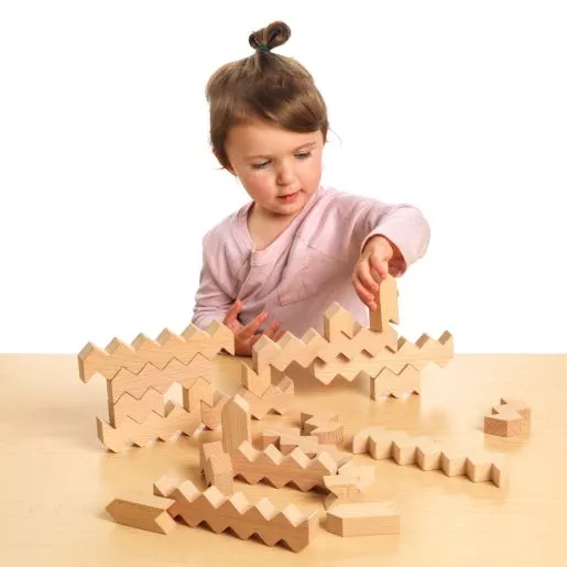 Zig Zag Blocks - Set of 30